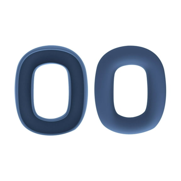 1 Pair Soft Cover Protective Earmuff Replacement Cushion Ear Pads Silicone DARK BLUE