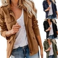 thumbnail image 7 of Aellinatey Stylish Spring Autumn Loose Fit Casual Jacket Multiple Pockets Polyester Outerwear, 7 of 7