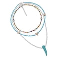 thumbnail image 4 of LABSERRON Colorful Beaded Necklace Multi-Colored Bohemian Style For Women 1Set 19.7In, 4 of 11