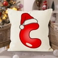 thumbnail image 1 of Ganfancp Navidad 26 Letter Pillow Cover Holiday Sofa Decoration Pillowcase -Border Linen Printed Cushion Cover Ofertas Del Día 1*Funda de Almohada, 1 of 5