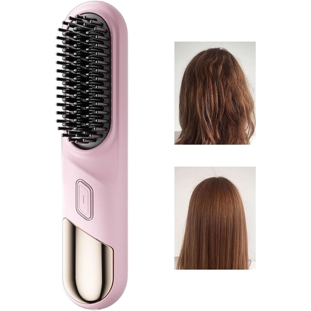 Pisexur Belleza Maquillaje Plancha de pelo para mujer, recargable, compacta, con 4 niveles de temperatura y placas de cerámica de calentamiento rápido.para mujeres y hombres