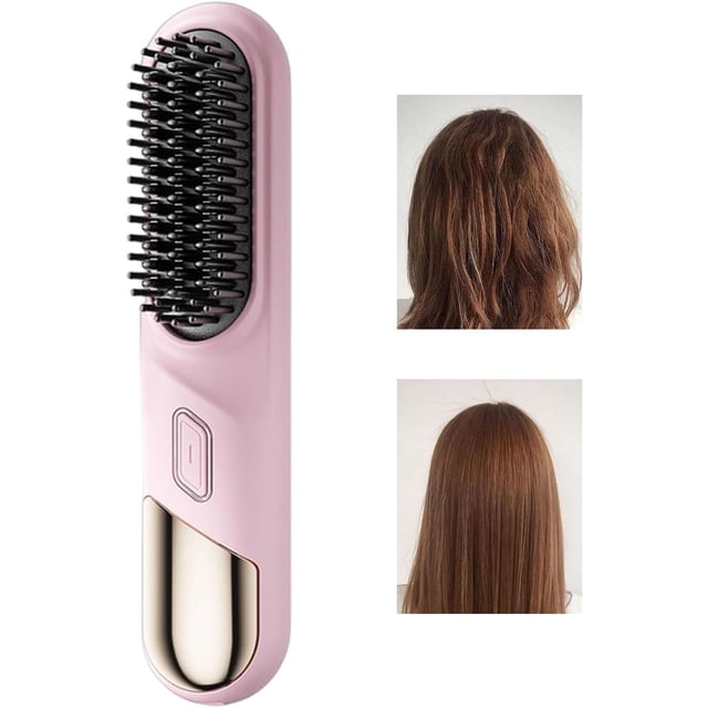 Pisexur Belleza Maquillaje Plancha de pelo para mujer, recargable, compacta, con 4 niveles de temperatura y placas de cerámica de calentamiento rápido.para mujeres y hombres
