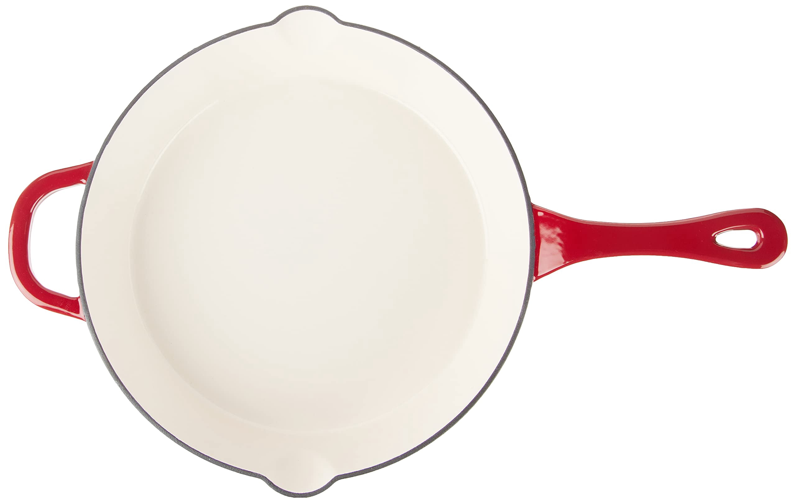 Crock-Pot Artisan 12 Inch Enameled Cast Iron Skillet in Scarlet Red