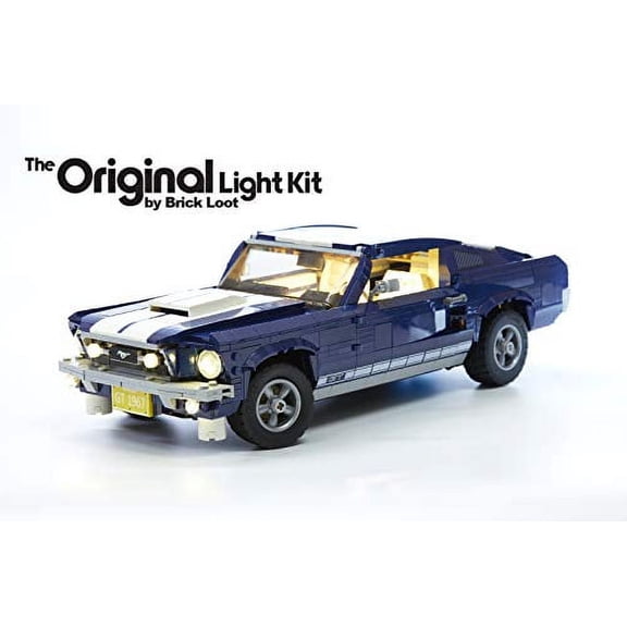 Brick Loot Deluxe LED Lighting Kit - Ford Mustang - 10265 - Custom Designed - Handmade - Durability Tested