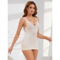 thumbnail image 5 of Unique Bargains Women's Abdomen Slimming V-Neck Versatile Slim-Fit Shaping Tank L Beige, 5 of 6