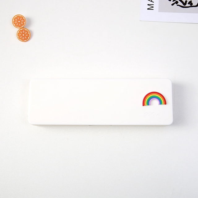 Caja de papelería Puntoco, caja de lápices con forma de corazón para niña, caja de almacenamiento con acabado de papelería para estudiantes, caja de lápices para niños