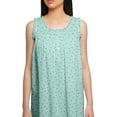 thumbnail image 5 of Moomaya Round Neck WoMen's A-Line Nightdress Sleeveless Printed Cotton Nightwear, 5 of 6
