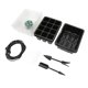thumbnail image 1 of 5 Pcs Seed Starter Tray Transparent Lid Garden Propagator Germination Set for Seeds Growing Starting with LED Light Black, 1 of 5