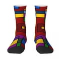 thumbnail image 3 of De Stijl Inspired Socks Abstract Art Fashion Stockings Spring Anti Skid Socks Quality Gra, 3 of 7
