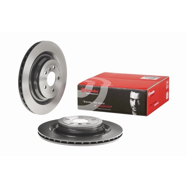 Brembo Rotor de Frein 09A96111C02 Ventilé; Design en une Pièce; Motif de Boulon de Roue 5 x 112 Millimètres; Diamètre Intérieur de Chapeau 170 Millimètres; Diamètre de Moyeu 67 Millimètres; Fonte à Haute Teneur en Carbone; Simple