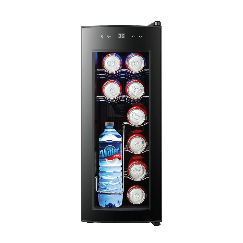 Frigidaire Beverage Cooler Curved Door, Black, (EFRW1225BCU