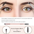 thumbnail image 3 of Seitruly Cepillo para cejas Moldeador de cara Cepillos para cejas multicolores Sombra de ojos de doble punta Herramientas para pestañas Pinceles de maquillaje y herramientas rosa/oro rosa, 3 of 6