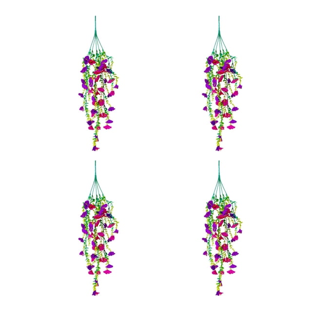 Flores Artificiales para la Decoración Simulada Campana Dorada Sauce Verde Planta Viña Artificial Falsa Flor Pared Colgante Flor Viña Colgante Plantas de Decoración Del Hogar Decoración de Boda