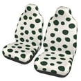 thumbnail image 2 of Haiem Abstract Green Polka Dot Printed Car Seat Covers Set of 2, Universal Fit Car Seat Covers,Protective Seat Covers,Comfortable Car Seat Covers, Easy Installation Seat Covers, 2 of 9