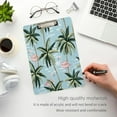 thumbnail image 4 of Coolnut Acrylic Clipboards with Low Profile Clip, A4 Standard Size 9" x 12.5" File Holder for Writing Drawin, Clip Boards for Nurses Doctors Offices, Hawaii Flamingo Gifts, 4 of 7