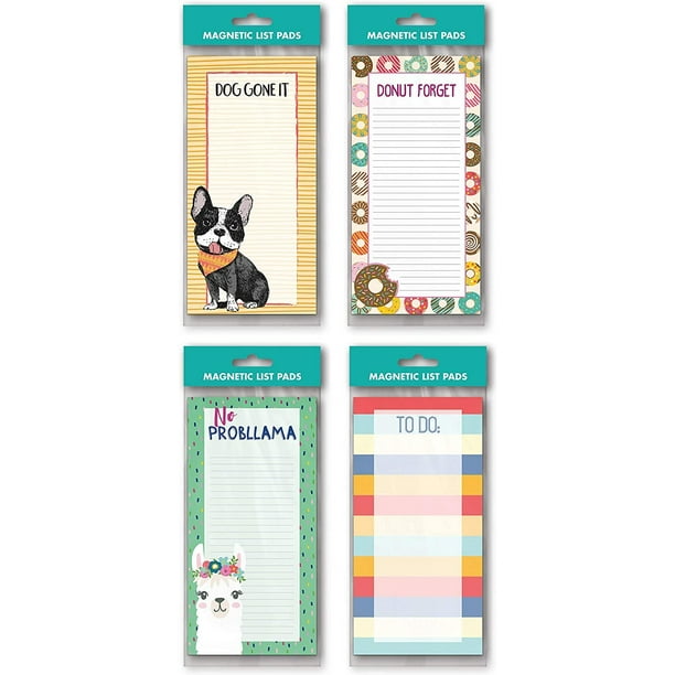 BTHERE Bundle of 4 List Pad Notepad with For Grocery