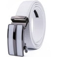thumbnail image 1 of Microfiber Leather Mens Ratchet Belt Belts For Men Adjustable Automatic Buckle, 1 of 4