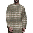 thumbnail image 4 of Atasi Button Down Asymmetric Printed Long Sleeve Rayon Kurta Pyjama Set, 4 of 4