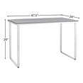 thumbnail image 3 of Scranton & Co Steel Workstation in Black and Silver, 3 of 4