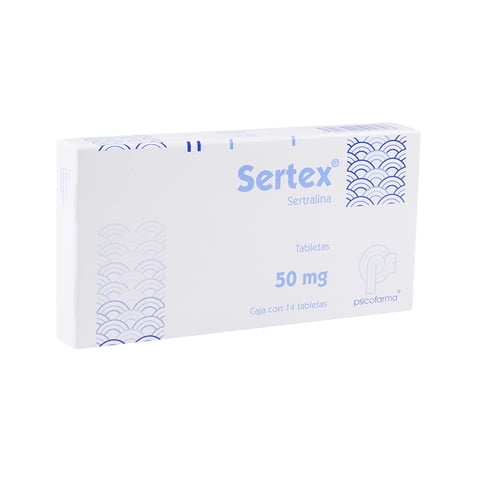 Sertex 50 mg tabletas 14 pzas