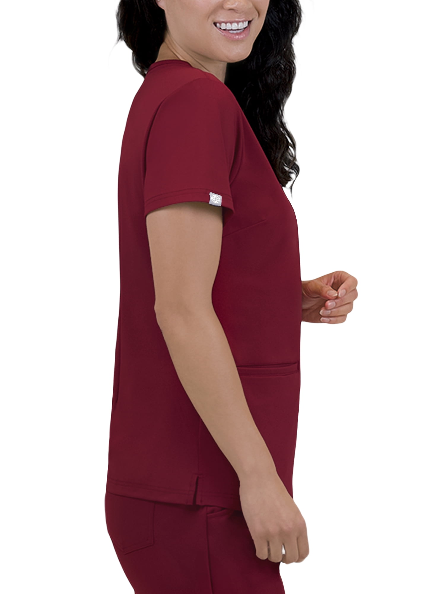 Doctor's Choice Pro Fit Antimicrobial Moisture Wicking Women's Scrub Top, 3 Pockets, Sizes S - XXXL