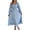 Light Blue, variant on Flowy Dresses for Women Square Neck Smocked Waist Puff Long Sleeve Midi Dress Fall Party Elegant Ruffle Hem A Line Dress