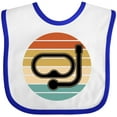 thumbnail image 3 of Inktastic Scuba Diver Retro Sunset Diving Boys or Girls Baby Bib, 3 of 4