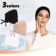 thumbnail image 4 of Minnieouse 3 unids/set Hijab Cap para mujer tela transpirable exquisita artesanía Underscarf Hijab Undercap Hijab Sombreros Azul marino+Negro+Blanco, 4 of 6