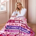 thumbnail image 4 of Birthday Blanket Birthday Gifts for Women - Stepping into 40th Birthday Like A Queen 50" X 60" Soft Throw Blanket - Best Happy 40th Birthday Gifts for Women 40th Woman Birthday Gift Ideas, 4 of 5