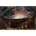 thumbnail image 2 of John Linnell 24x17 Black Ornate Framed Double Matted Museum Art Print Titled: Noah, the Eve of the Deluge (1848), 2 of 5