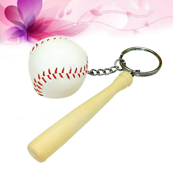 Raindrops Sports Keychain 1Pack Metal Baseball Pendant For Cocktail Party