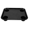 thumbnail image 5 of G.E.T. FT-20-BK Stackable Cafeteria / Fast Food Plastic Tray with Cupholders, 17" x 14", Black (Set of 12), 5 of 6