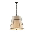 thumbnail image 3 of JONATHAN Y Silas 19" 3-Light Rustic Farmhouse Iron LED Pendant, Oil Rubbed Bronze, 3 of 9