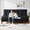 Black + Queen, variant on Futon Mattress, Futons Sofa Bed Sleeper Couch Bed 8 Inch,Full Size Mattress with Shredded Foam & 2 Straps for Storage, Floor Folding Mattress for Living Room, Corduroy (Frame Not Included)