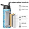thumbnail image 2 of Insulated Stainless Steel Water Bottle with Cute Dog & Paw Print Design - BPA Free Double Walled 18/8 Food Grade Copper Layer for Sports & Outdoor Activities (Leakproof & Sweat-Free), 2 of 6