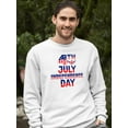 thumbnail image 2 of 4Th July Independence Day. Sweatshirt Men -Image by Shutterstock, Male XX-Large, 2 of 4