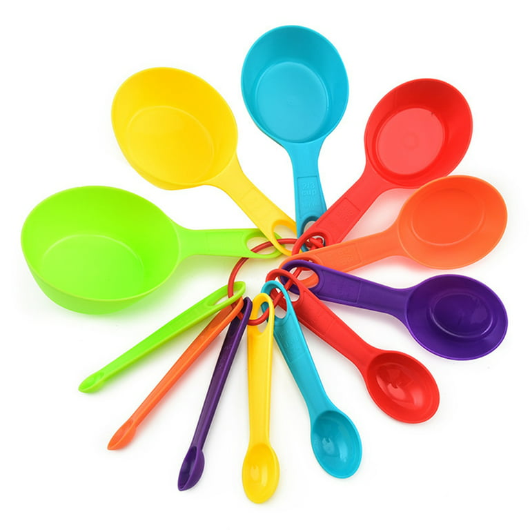 Bonita Home 5-Piece Acrylic Colorful Stackable Measuring Spoons