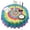Colorful Rainbow Tie, variant on Rainbow Tie Dye Mandala Pattern Round Tablecloth 60"x60",Wrinkle Wipeable Table Cloth for Kitchen Dining Room Picnic Patio Party