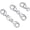 Style 4, variant on 925 Sterling Silver Lobster Clasp for DIY Necklace Bracelet Jewelry Making, Double Spring Clasp with Closed Jump Rings, Necklace Extender Clasp Connector Bracelet Extension (Style 14)