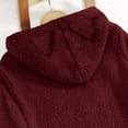 thumbnail image 6 of Meichang Womens Sherpa Fleece Hoodies Winter Soft Warm Fuzzy Pajama Pullovers Long Sleeve Loose Fit Casual Fluffy Hooded Sweatshirt with Pockets Loungewear, 6 of 9