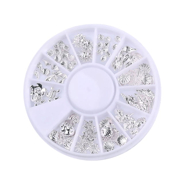 Fiudx Pegatinas para Uñas, Glamorosas Decoraciones Metálicas para Uñas, Brillantes Adornos Dorados, Versátiles Accesorios para Celular, Ideales para Amantes de Las Uñas, Impactantes Diseños.