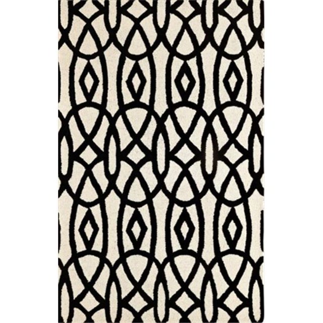 Dynamic Rugs PC9125570119 Palace 8 x 11 5570-119 Tapis - Ivoire-Noir