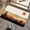 Desert Sunrise in the Morning, variant on Bath Mat Rug,abstract grunge red curved lines Non Slip Quick Dry Super Absorbent Thin Bathroom Rugs Fit Under Door-Easy to clean Bathroom Floor Mats-Shower Rug for Shower Sink Bathtub(16" x 24"In)