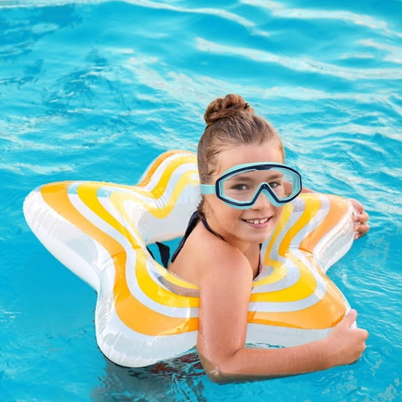 Klds & Adult Anti-Fog Swimming Goggles with UV Protection, Wide View Silicone Seal, Adjustable Headband, Diving & Snorkeling Gear, Portable Storage Box, 5.51x2.36in