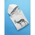 thumbnail image 3 of Springbok  Drawing Hoodie Women -Image by Shutterstock, Female x-Large, 3 of 4