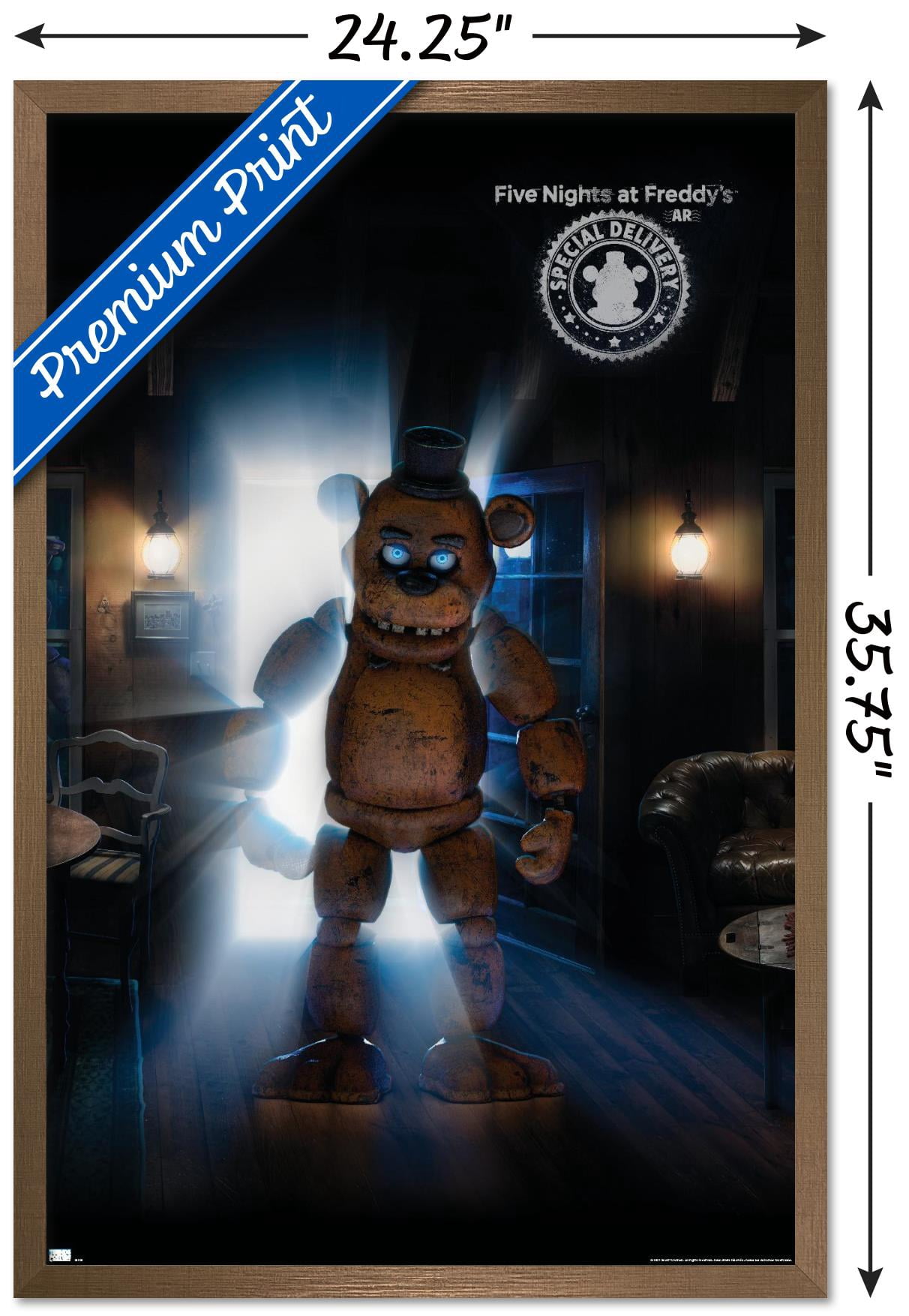 Five Nights at Freddy's: Special Delivery - Triptych 2 Wall Poster, 22.375" x 34", Framed