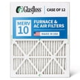 thumbnail image 4 of 12 Pack of 18x20x2 MERV 10 Pleated 2" Inch Air Filters by Glasfloss. Actual Size: 17-1/2 x 19-1/2 x 1-3/4, 4 of 10