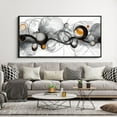 thumbnail image 3 of CDDposter Large Size Frame Wall Art for Living Room - Abstract Artwork Minimalist Painting Modern Black and White Canvas Picture Boho Gray Wall Art, 3 of 6