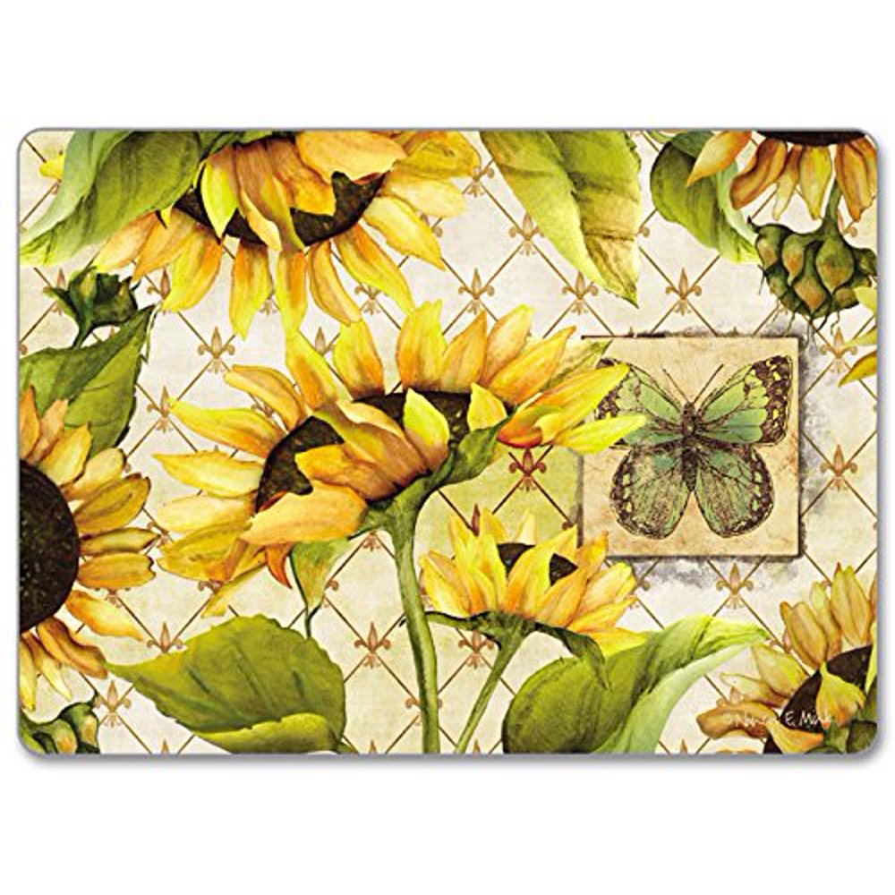 CounterArt Hardboard Placemat, Sunflowers in Bloom, Set of 2 Walmart
