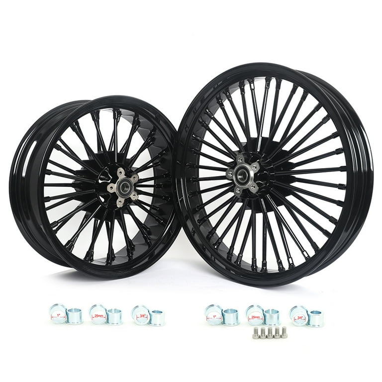 Fat Spoke 21 x3.5 18 x5.5 WHEELS Single Disc for Harley Dyna Low